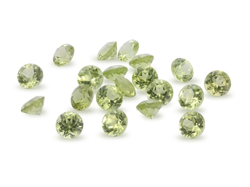 [PRRB0400S] Peridot 4.00mm Round Diamond Cut