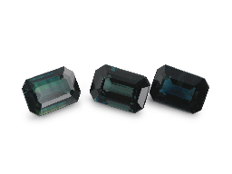 [SPAJ3045] Sapphire Green/Teal Parti 6x4mm Emerald Cut