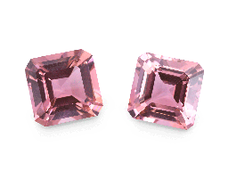 [TUJ3005] Tourmaline Pink 6.5mm Square Emerald Cut