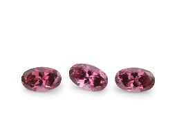 [GRJ20003] Signity Garnet Rhodolite 5x3mm Oval Pink 