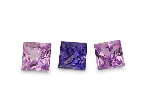 [KJ3009] Sapphire Purple 3.25mm Princess 