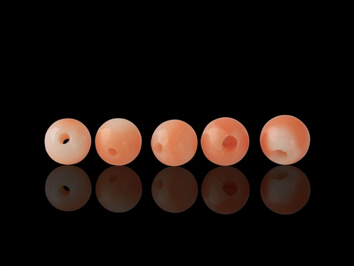 [CORAJ20038] Coral Red 3.5-4mm Bead D/T 
