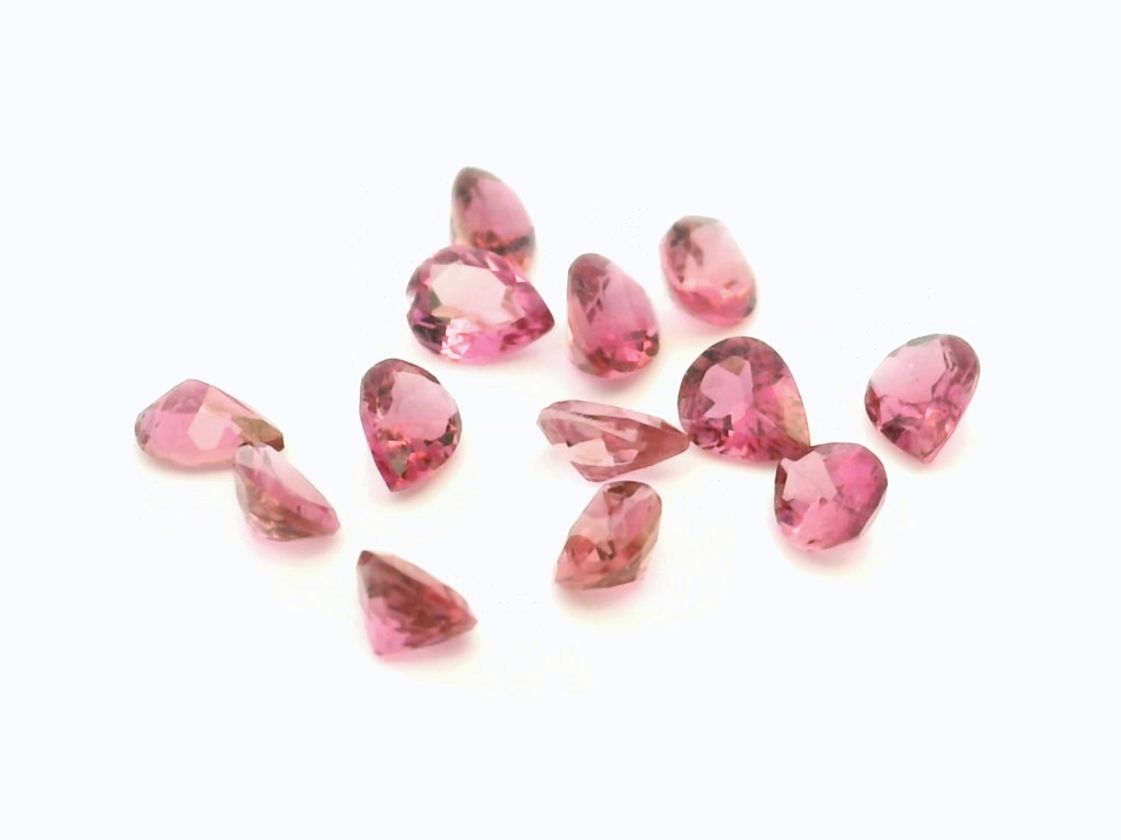 Pink Tourmaline 5x3mm Pear Shape