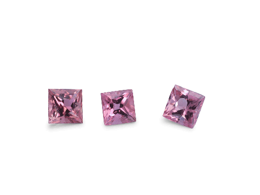 [TUKQP10325] Pink Tourmaline 3.25mm Princess Cut 1st Grade