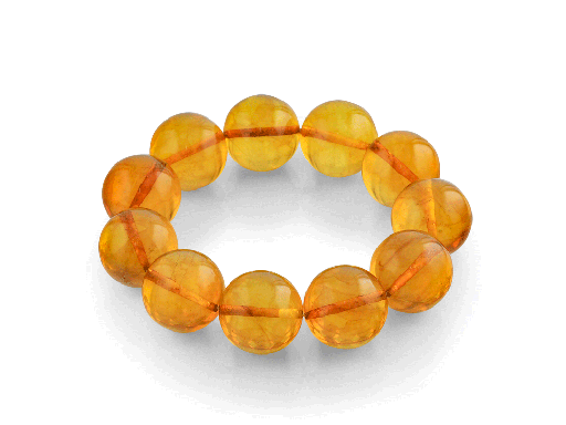 [AMBX3131] Amber 17-18mm Round Polished Bracelet