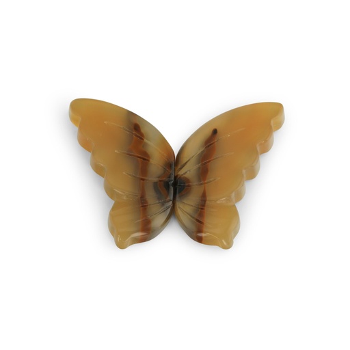 [ORNX3395] Agate Butterfly Wings 27-30mm Pair