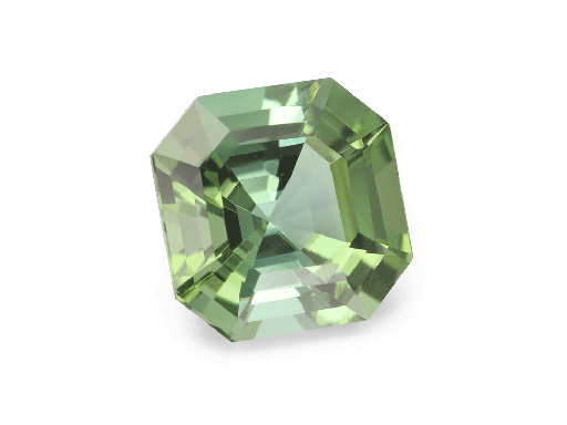 [TUX3232] Tourmaline 8.80mm Square Emerald Cut Green