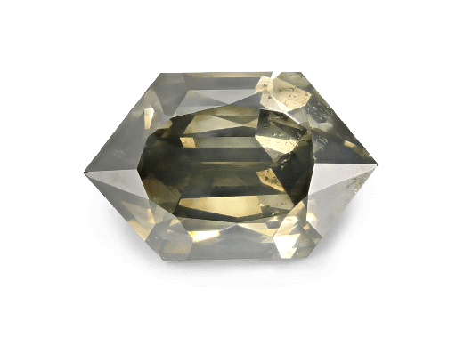 [DIAX3295] Salt & Pepper Diamond 12.3x7.9mm Hexagon