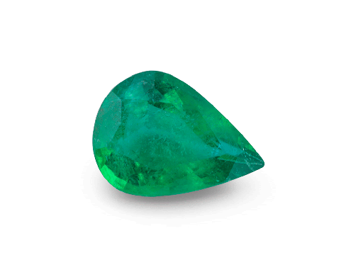 [EX3187] Emerald Zambian 7x5mm Pear Shape