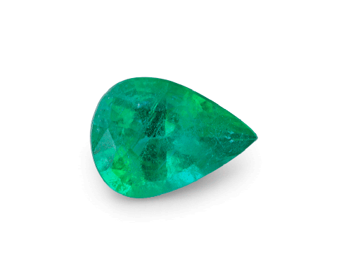 [EX3191] Emerald Zambian 6.7x4.8mm Pear Shape