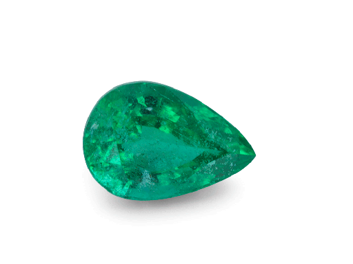 [EX3196] Emerald Zambian 7x4.9mm Pear Shape
