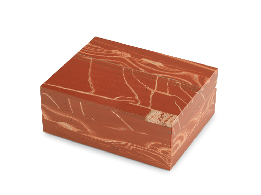 [ORNX3459] Ornamental Red Jasper 100x80mm Gem box