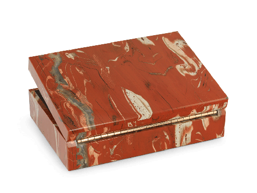 [ORNX3461] Ornamental Red Jasper  150x100mm Gem box