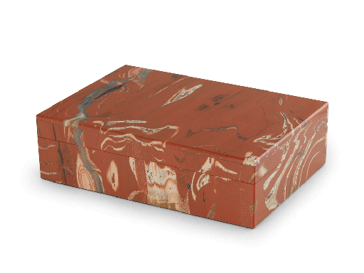 [ORNX3462] Ornamental Red Jasper  150x100mm Gem box