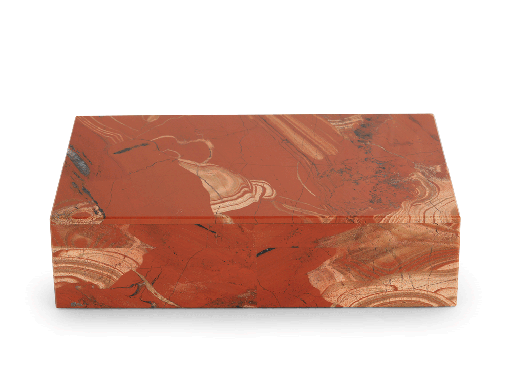 [ORNX3465] Ornamental Red Jasper 180x130mm Gem box