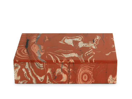 [ORNX3466] Ornamental Red Jasper 180x130mm Gem box