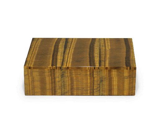 [ORNX3478] Ornamental Tiger Eye 150x100mm Gem box