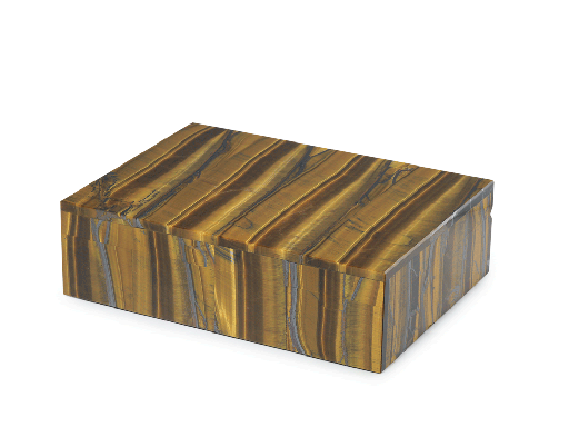 [ORNX3480] Ornamental Tiger Eye  150x100mm Gem box