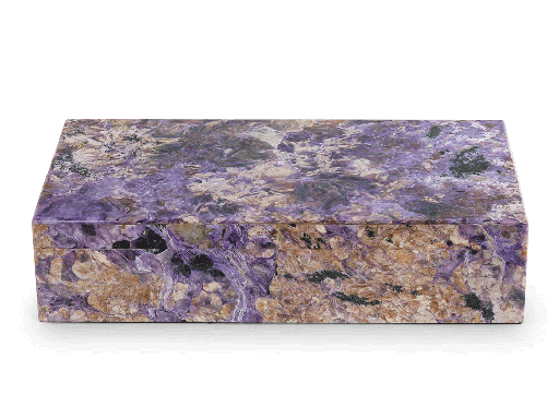 [ORNX3487] Ornamental Charoite 250x150mm Gem box