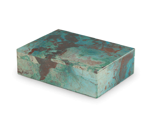 [ORNX3493] Ornamental Chrysocolla 150x100mm Gem box