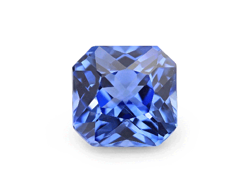 [SCX3428] Ceylon Sapphire 7x6.85mm Fancy Radiant Cut Blue