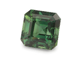 [SPAX3717] Madagascan Sapphire Parti Green 8.01x7.96mm Emerald Cut - UNHEATED ICA Cert
