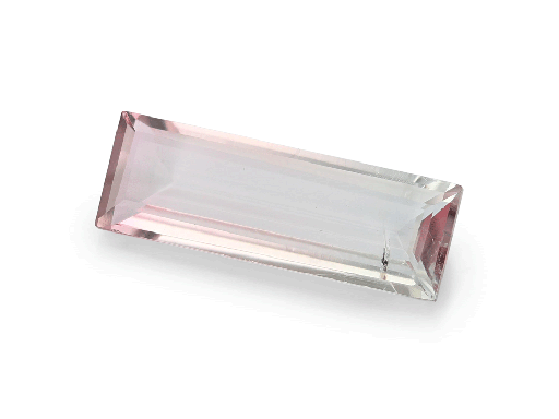 [TUX3308] Tourmaline 12.4x4.3mm Baguette Pink White