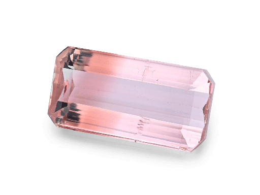 [TUX3363] Tourmaline Bi-Colour Pink 15.4x8mm Emerald Cut 