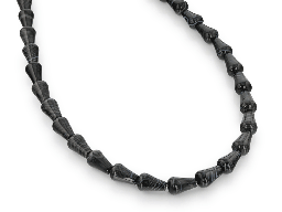 [BEADJ20017] [BEADJ20017] Agate Black & White 14x9mm Drop Pol 