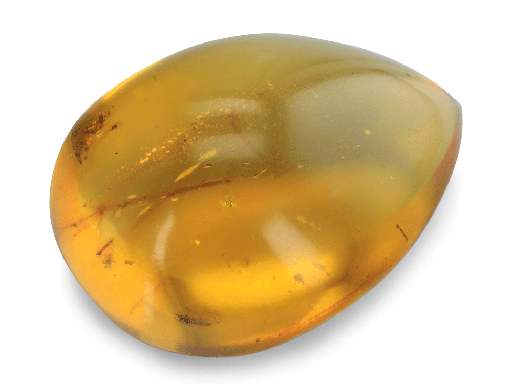 [AMBX3153] Dominican Amber 32x23mm Pear Shape no insects