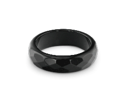 [XJ3005] [XJ3005] Onyx Assorted Size Faceted Ring 