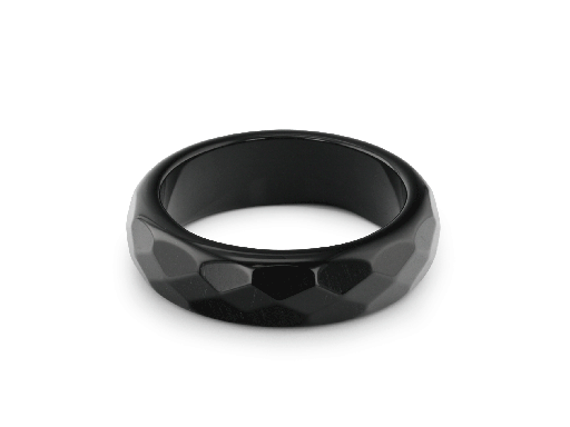 [XJ3005] Onyx Assorted Size Faceted Ring