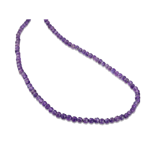 [BEADJ3103] Amethyst 4mm Round Faceted Strand