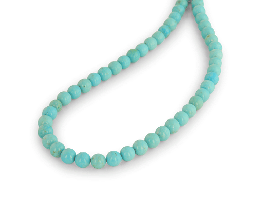 [BEADJ3085] Turquoise Campitos 8.00mm Round Strand