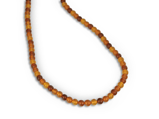 [BEADJ3112] Amber 6.00mm Round Bead Strand