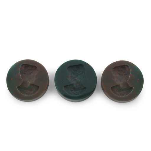 [BLOOJ10008] Bloodstone Intaglio 12mm Round Disc
