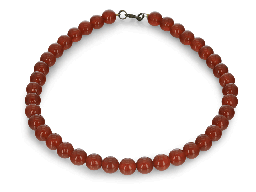 [BEADX3007] [BEADX3007] Carnelian Faceted Round 14mm & 6mm w no clasp