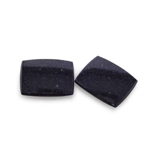 [GOLDJ10031] Blue Goldstone 16x13mm Cushion Buff Top