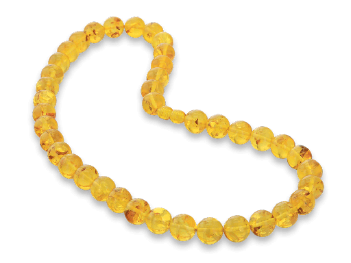 [FIN3047] Amber Yellow 12mm Round Strand