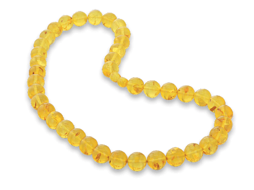 [FIN3048] Amber Yellow 12mm Round Strand