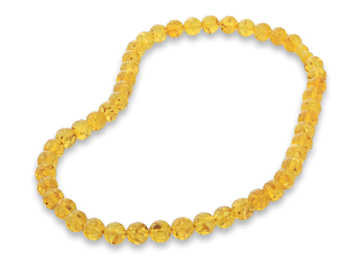 [FIN3050] Amber Yellow 10mm Round Strand