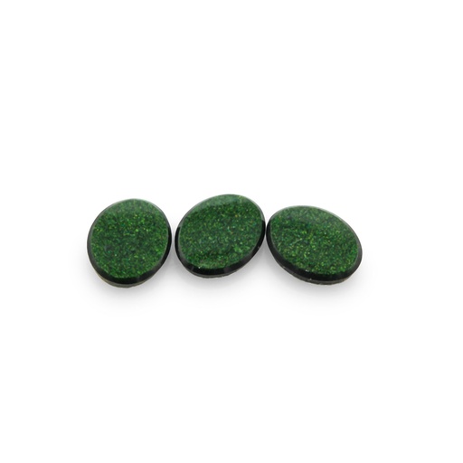 [GOLDJ10021] Green Goldstone 10x8mm Oval Buff Top