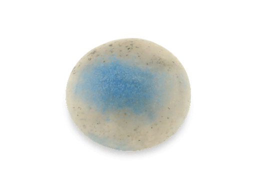 [ORNX10604] Quartz with Blue Troilite/Purple Lazulite 20mm Round Cabochon