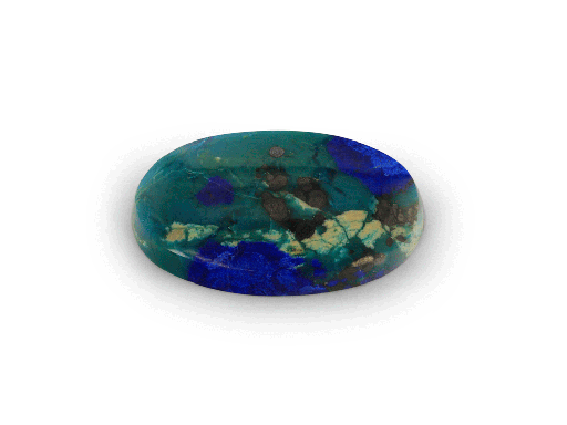 [ORNX3305] Bisbee Azurite & Malachite 20.5x12.8mm Oval