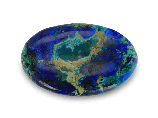 [ORNX3359] Bisbee Azurite & Malachite 37x24mm Oval 