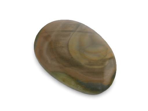 [QUX3011] Imperial Jasper Brown & Green 29x20mm Oval Cabochon 