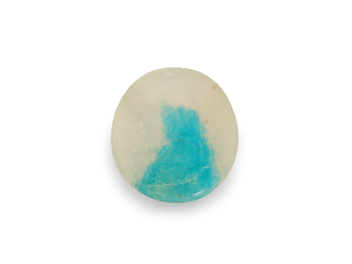 [QZX3256] Quartz w Amazonite 10x9mm Oval 