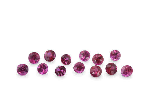 [RR10175P] Ruby 1.75mm Round Good Pink Red 