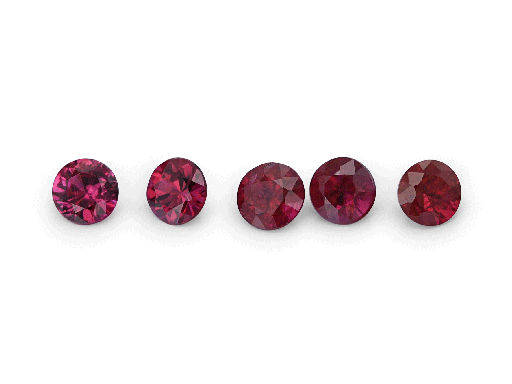 [RR10225M] Ruby Mozambique 2.25mm Round  