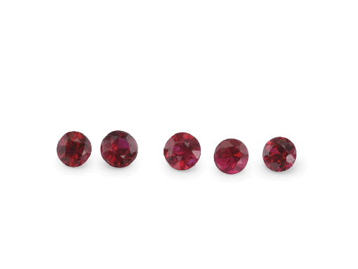 [RR10225R] Ruby 2.25mm Round Good Red 